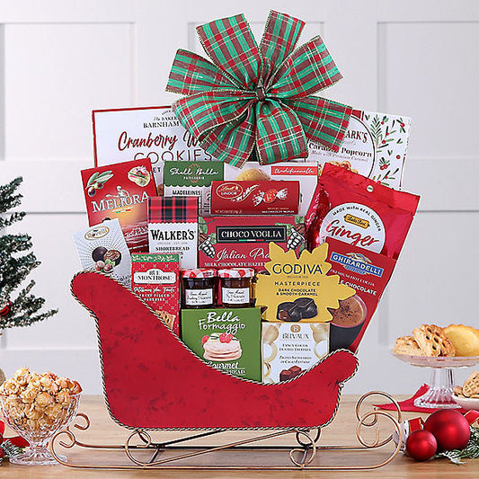 Sleigh of Sweets: Holiday Gift Basket - GreatArrivals