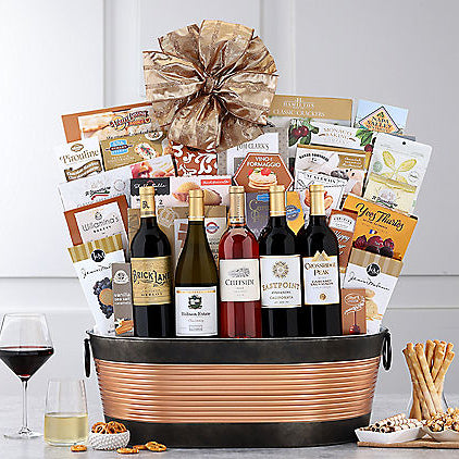 Grand Wine & Gourmet: Premium Gift Basket - GreatArrivals
