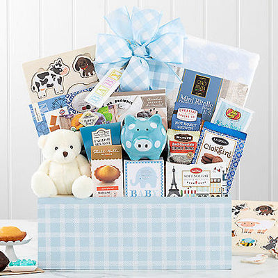 Hello Baby: Baby Boy Gift Basket - GreatArrivals