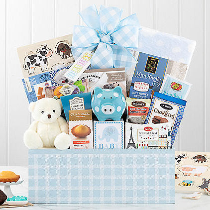 Hello Baby: Baby Boy Gift Basket - GreatArrivals
