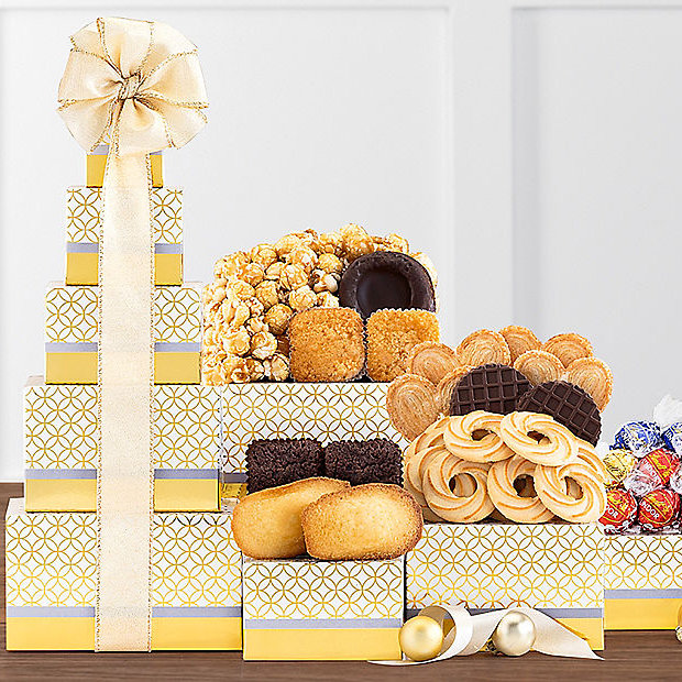 Sweet Sophistication: Lindt Chocolate & Sweets Gift Tower - GreatArrivals