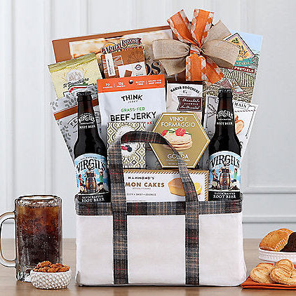 Virgil's Root Beer & Snacks: Gourmet Gift Basket - GreatArrivals