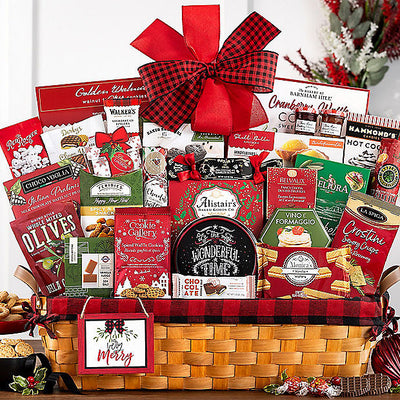 Holiday Delight: Gourmet Christmas Gift Basket - GreatArrivals