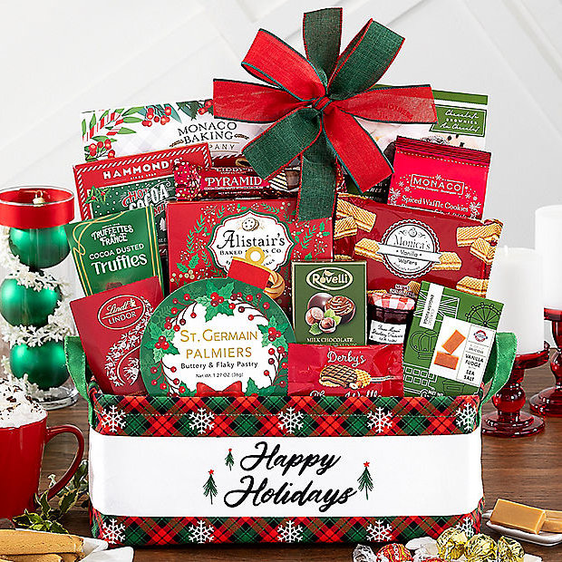 Holiday Indulgence: Christmas Sweets Gift Basket - GreatArrivals