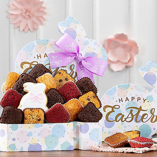 Happy Easter: Cookie & Brownie Bunny Box - GreatArrivals