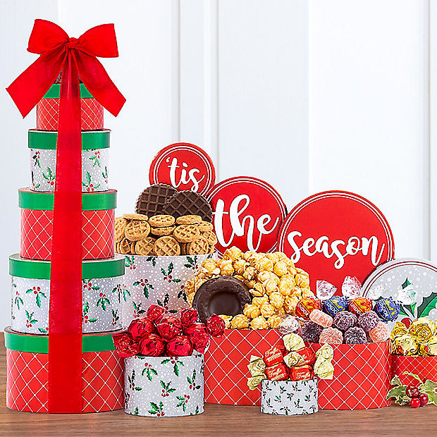Tis' the Season: Christmas Holiday Gift Tower