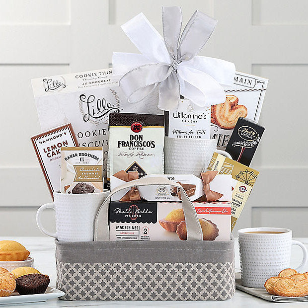 Coffee & Tea Delights: Gourmet Gift Basket
