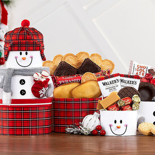 Snowman Treats: Christmas Holiday Gift Tower - GreatArrivals