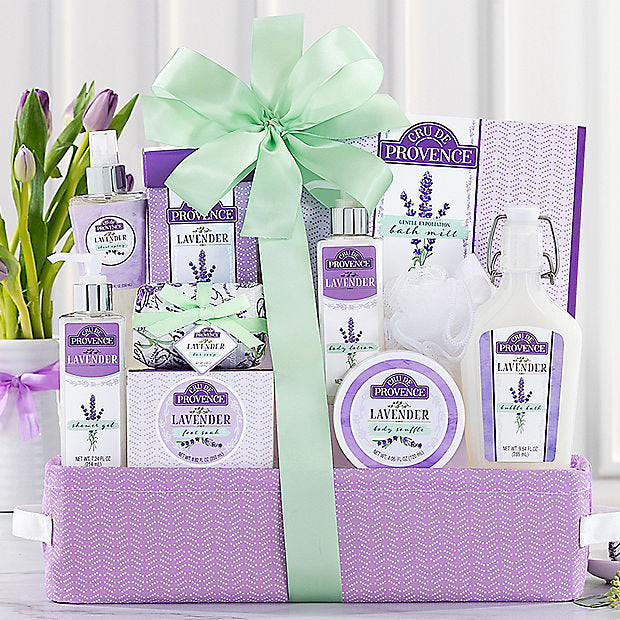 Relax: Lavender Spa Gift Basket - GreatArrivals