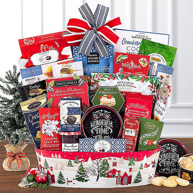 Festive Delights: Christmas Holiday Gift Basket - GreatArrivals
