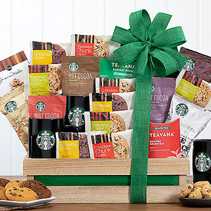Starbucks Spectacular: Gourmet Coffee & Tea Gift Basket - GreatArrivals