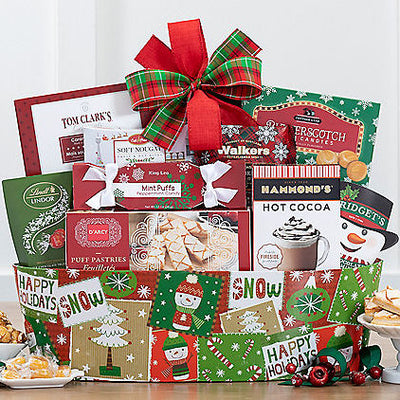 Warm Holiday Wishes: Gourmet Gift Basket - GreatArrivals