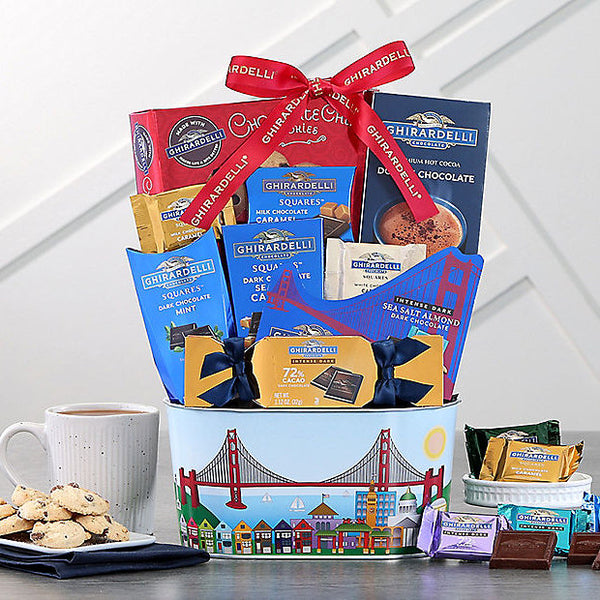 Ghirardelli Lover: Premium Chocolate Basket - GreatArrivals
