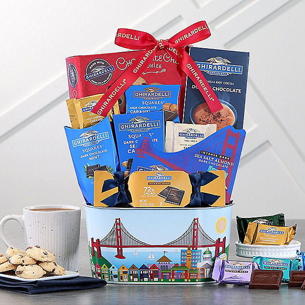 Ghirardelli Lover: Premium Chocolate Basket - GreatArrivals