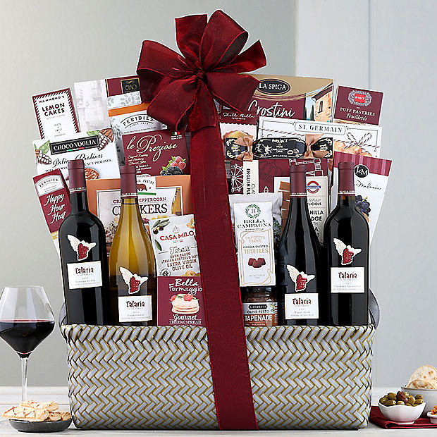 Talaria Vineyards Sonoma Quartet: Wine Gift Basket - GreatArrivals