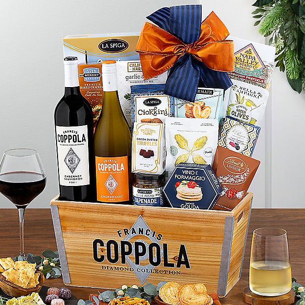 Francis Ford Coppola Duet: Gourmet Wine Gift Basket - GreatArrivals