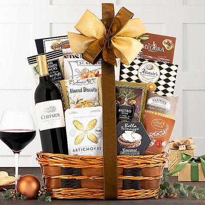 Cliffside Cabernet: Wine Gift Basket - GreatArrivals
