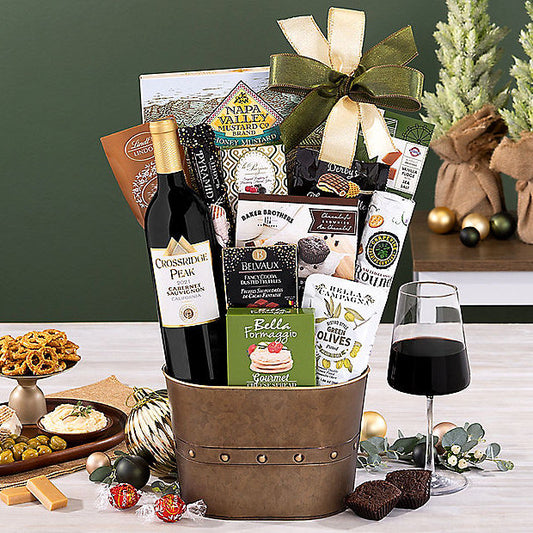 Crossridge Peak Cabernet: Wine Gift Basket - GreatArrivals