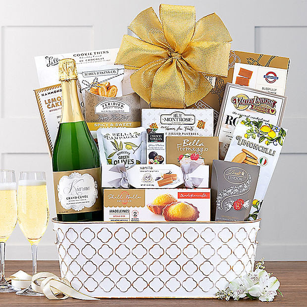 Sparkling Surprise: Champagne Gift Basket - GreatArrivals
