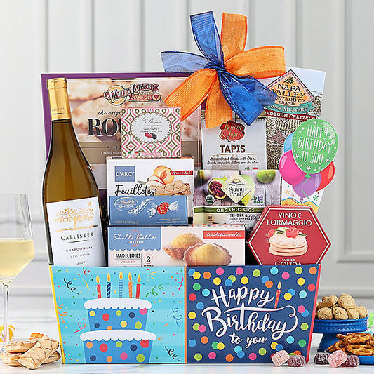 Callister Cellars Chardonnay: Birthday Gift Basket - GreatArrivals