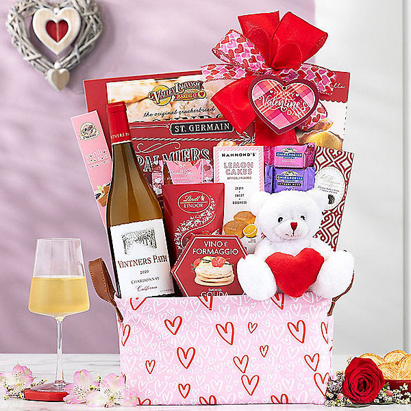 Vintners Path Chardonnay: Valentine's Day Wine Basket