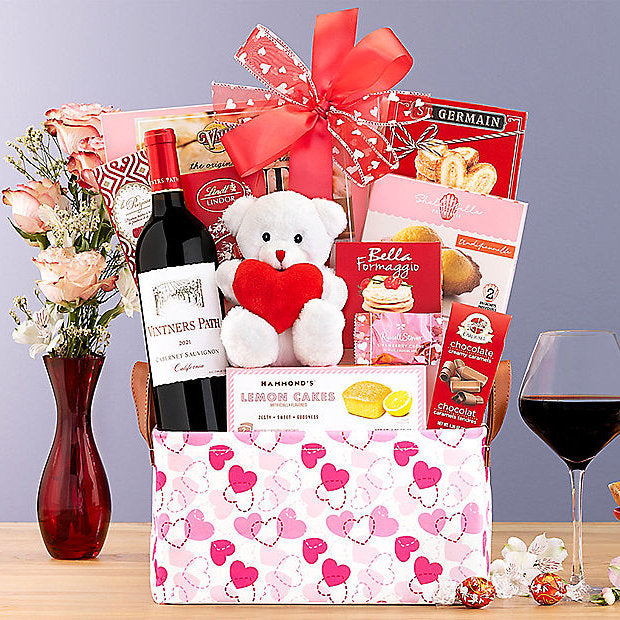 Vintners Path Cabernet: Valentine's Day Wine Basket - GreatArrivals