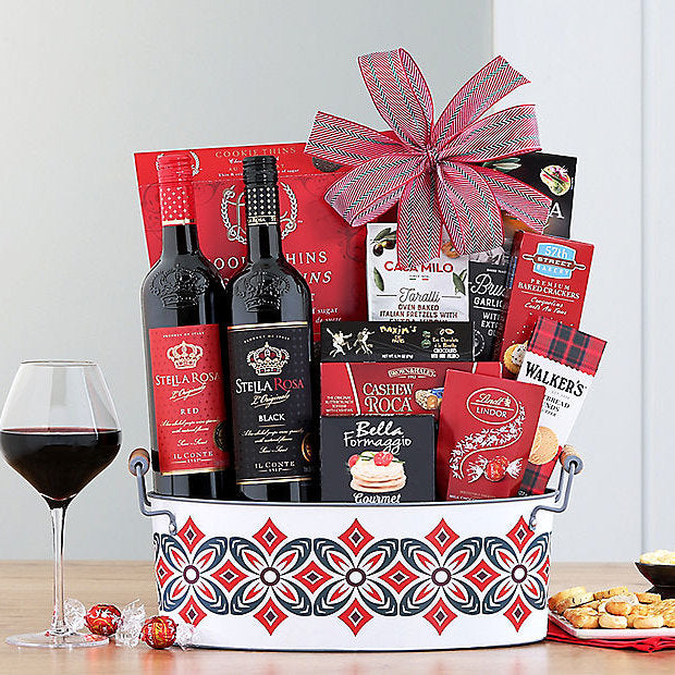 Stella Rosa Semi Sweet Duet: Wine Gift Basket - GreatArrivals