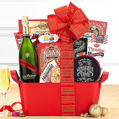 Mumm Cordon Rouge: Champagne Gift Basket - GreatArrivals