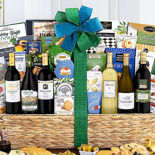 Premier Half Dozen Collection: Wine Gift Basket - GreatArrivals