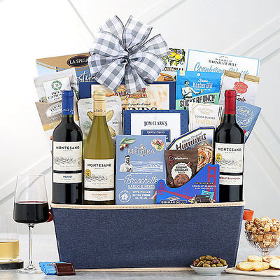 Montesano Trio: Kosher Wine Basket - GreatArrivals