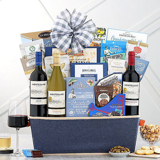Montesano Trio: Kosher Wine Basket - GreatArrivals