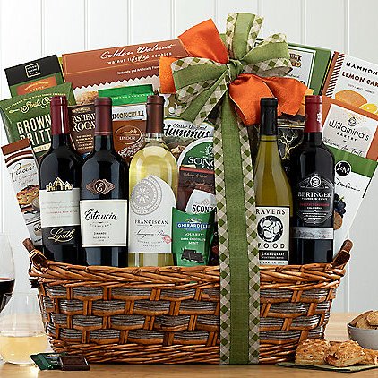 California Red & White Quartet: Premium Wine Basket - GreatArrivals