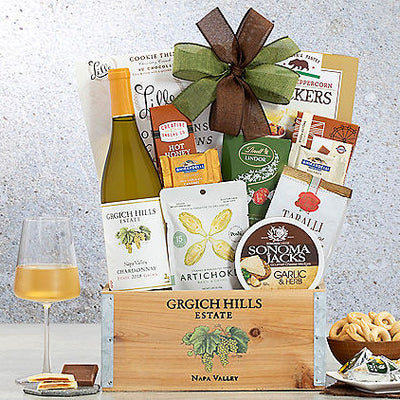 Grgich Hills Chardonnay: Wine Gift Basket - GreatArrivals