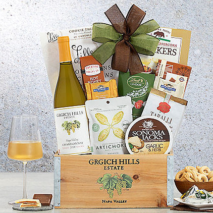 Grgich Hills Chardonnay: Wine Gift Basket - GreatArrivals