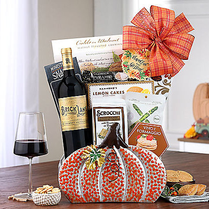Brick Lane Cabernet: Harvest Wine Gift Basket - GreatArrivals
