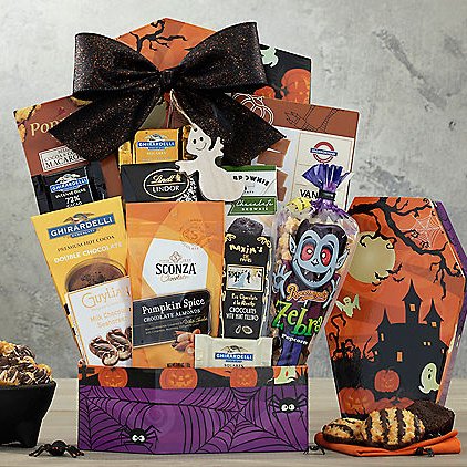 Ghostly Goodness: Halloween Gift Basket - GreatArrivals