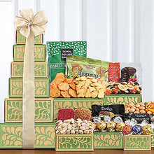 Golden Delights: Nuts & Sweets Gift Tower - Health & Beauty - GreatArrivals