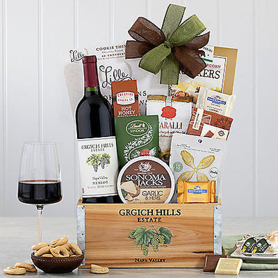 Grgich Hills Merlot: Wine Gift Basket - GreatArrivals