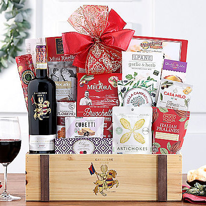 Cavaliere D'Oro Chianti Classico: Premium Wine Basket - Gift Basket - GreatArrivals