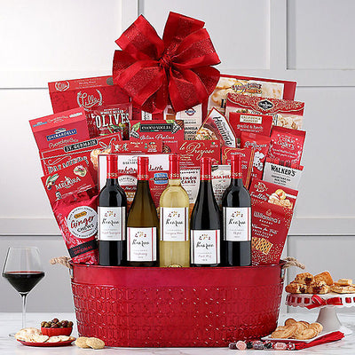 Kiarna Vineyards Holiday Collection: Wine Gift Basket - GreatArrivals