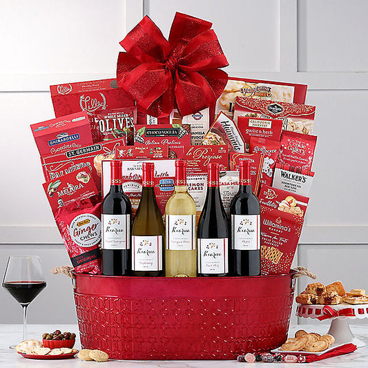 Kiarna Vineyards Holiday Collection: Wine Gift Basket - GreatArrivals