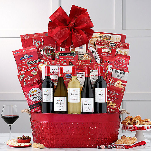 Kiarna Vineyards Holiday Collection: Wine Gift Basket - GreatArrivals