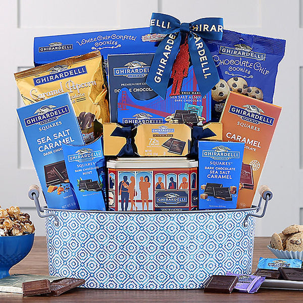 Ghirardelli Winter Celebration: Chocolate Gift Basket - GreatArrivals