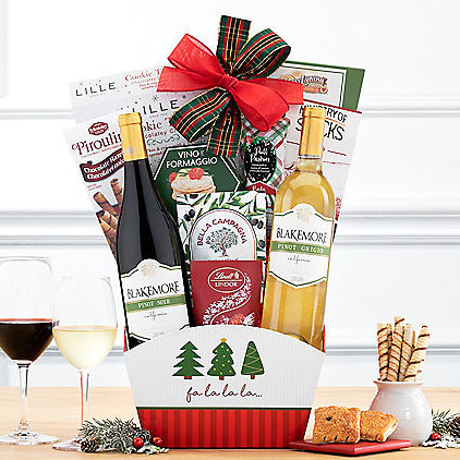 Holiday Wine & Cheese: Gourmet Gift Basket - GreatArrivals