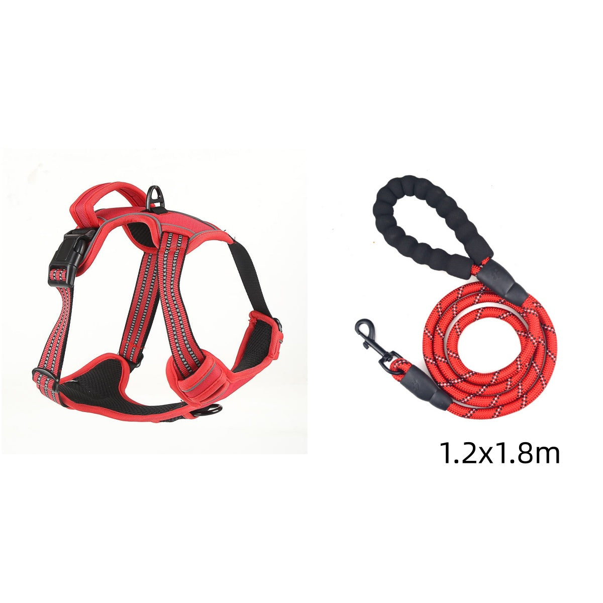 Dog Harness No Pull Breathable Reflective Pet Harness Vest - 0 - CJ