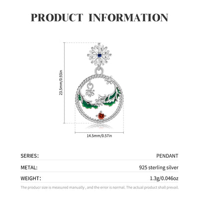 Christmas Snowflake Necklace Ins Style Simple Hollow Fashion 925 Silver - 4 - https://x.com/titan_prim62775J
