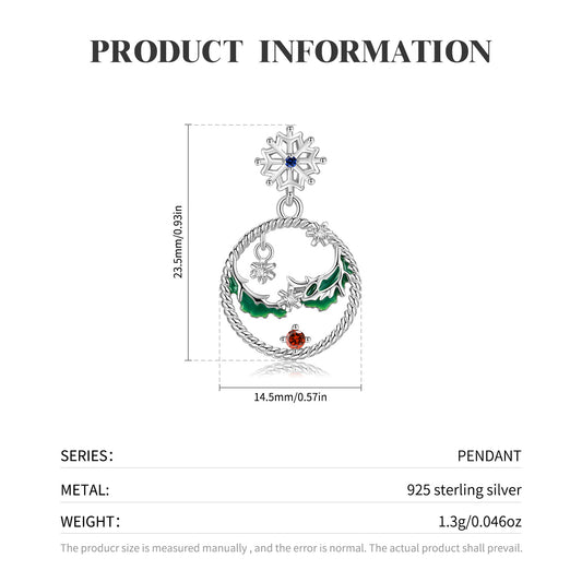 Christmas Snowflake Necklace Ins Style Simple Hollow Fashion 925 Silver - 4 - https://x.com/titan_prim62775J