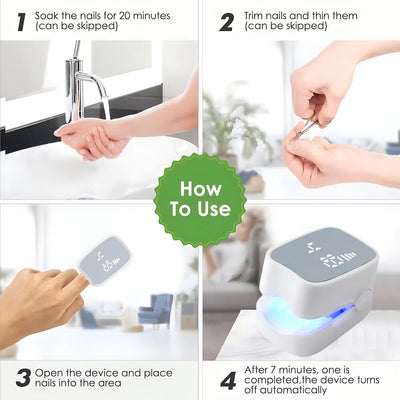 Nail Fungus Laser Treatment LED Light Device Effective Rechargeable Nail Fungus Remover Nail Fungus Cleaning Laser Device Repair Damaged Discolored Thick Fingernails - 5 - CJ