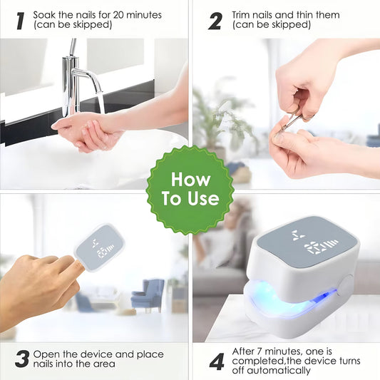 Nail Fungus Laser Treatment LED Light Device Effective Rechargeable Nail Fungus Remover Nail Fungus Cleaning Laser Device Repair Damaged Discolored Thick Fingernails - 5 - CJ