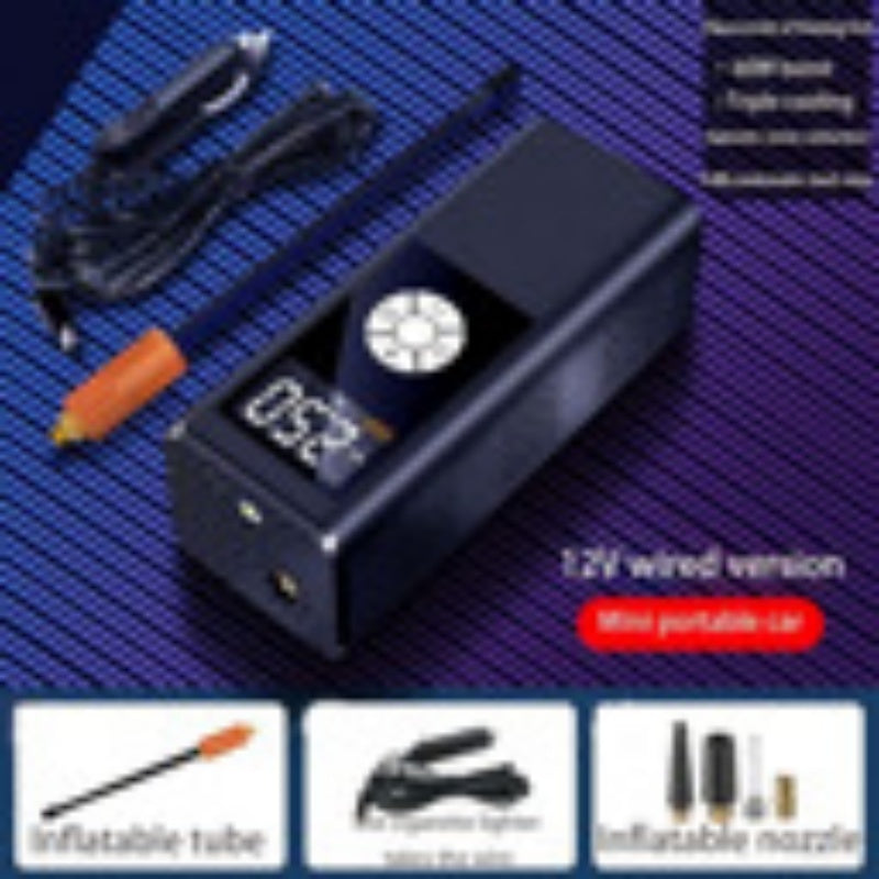 Wireless Car Inflatable  High-power Portable Intelligent Digital Display Inflatable Treasure Multi-function Wireless Charging